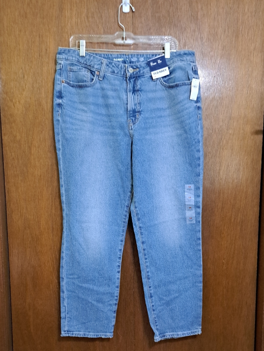 Old Navy Light Blue Straight-Leg Jeans